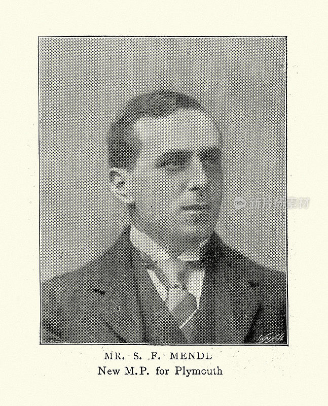 Sigismund Ferdinand Mendl爵士，英国自由党政治家和商人，普利茅斯国会议员